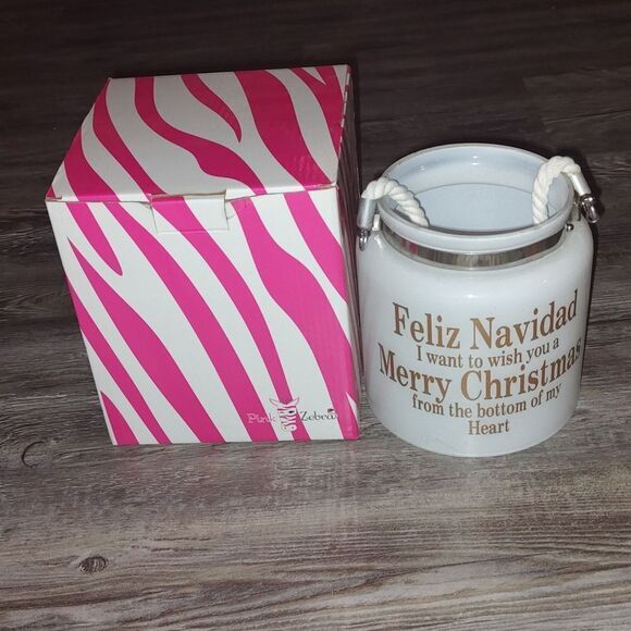 Pink Zebra feliz navidad shade - Picture 1 of 6